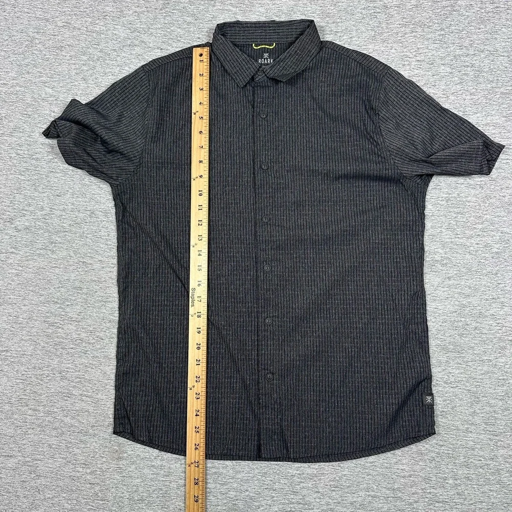 Roark Revival Shirt Mens Small Gray Bless Up Perforated Outdoor Hiking Travel - Picture 4 of 7